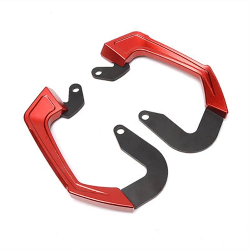 XUBOR Motorrad CNC Heckklappe, for Sitz, Soziusgriff, Haltegriffe, Armlehne CBR 650R CBR650R 2018 2019 2020 2021 Motorrad-Fußrasten(Red) von XUBOR