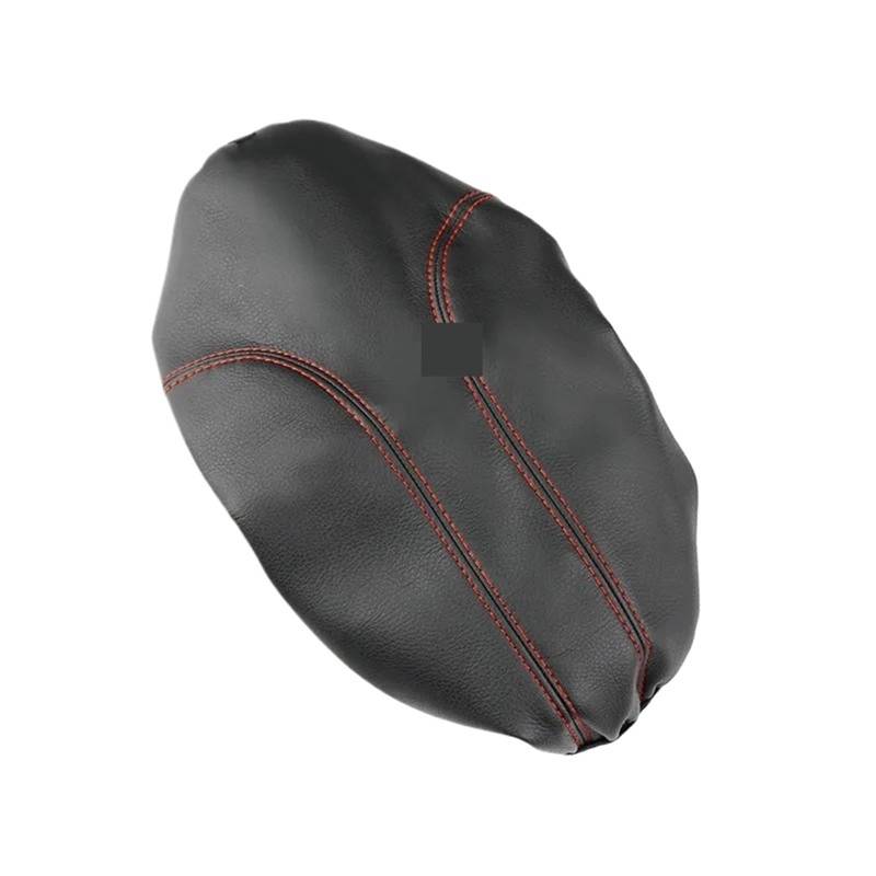 XUBOR Schwarz-rote Linie Autozubehör Mikrofaser-Leder Mittelkonsolendeckel Armlehnenkastenabdeckung, for Nissan, for X-Trail, Rogue 2014–2020 von XUBOR