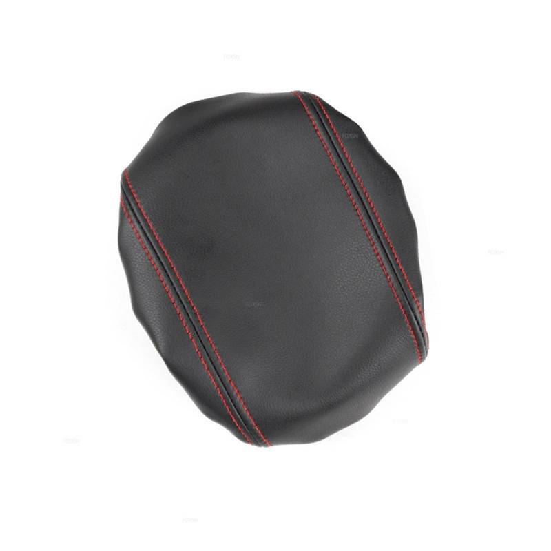 XUBOR for Peugeot, 508 2011 2012 2013 2014 2015 2016 2017 2018 Mikrofaser-Leder Auto Innen Mittelkonsole Deckel Armlehne Box Abdeckung Verkleidung(Black-red line) von XUBOR