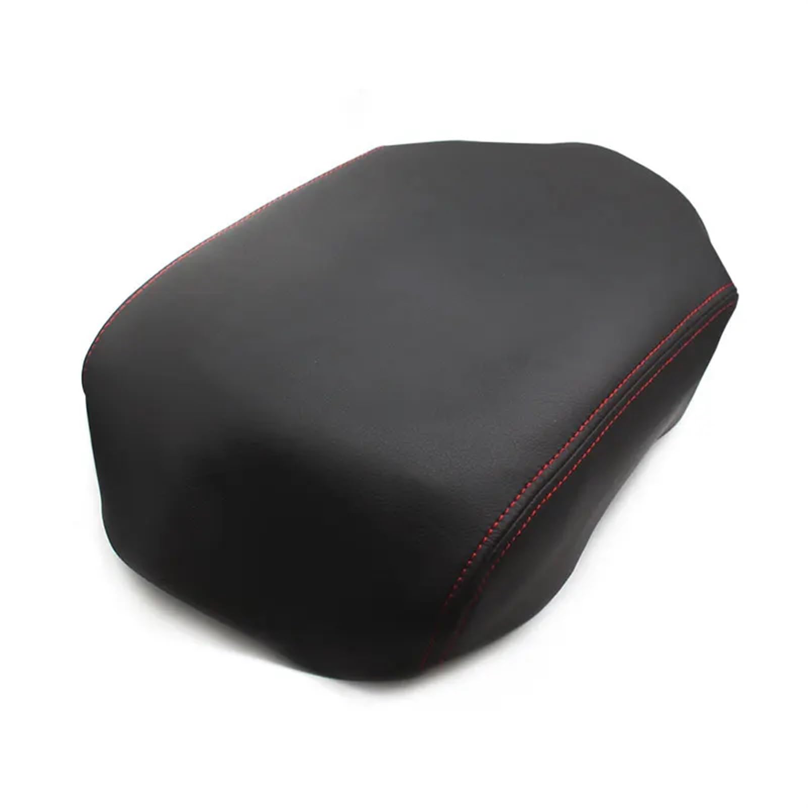 XUBOR for Pilot 2009 2010 2011 2012 2013 Mikrofaser Leder Auto Interieur Center Armlehne Konsole Box Pad Schutzhülle Trim(Black with red) von XUBOR