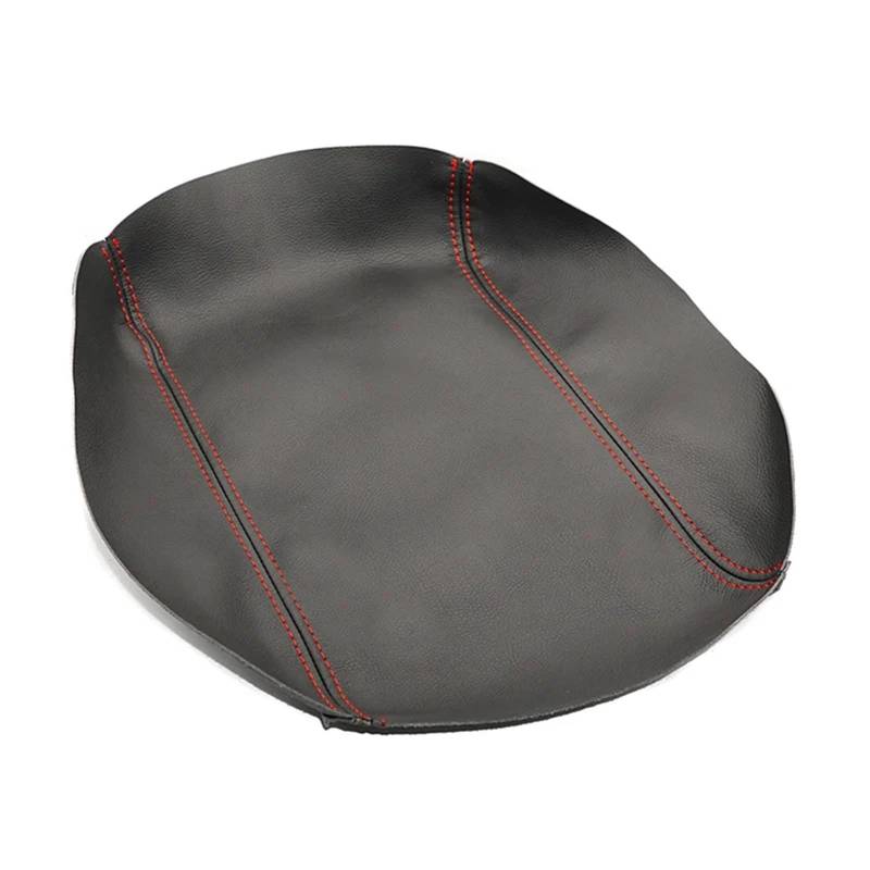 XUBOR for Toyota, 4Runner 2010–2015 2016 2017 2018 Auto Mikrofaser Leder Innenausstattung Mittelkonsole Deckel Armlehne Box Abdeckung Aufkleber Zierleiste(Black-red line) von XUBOR