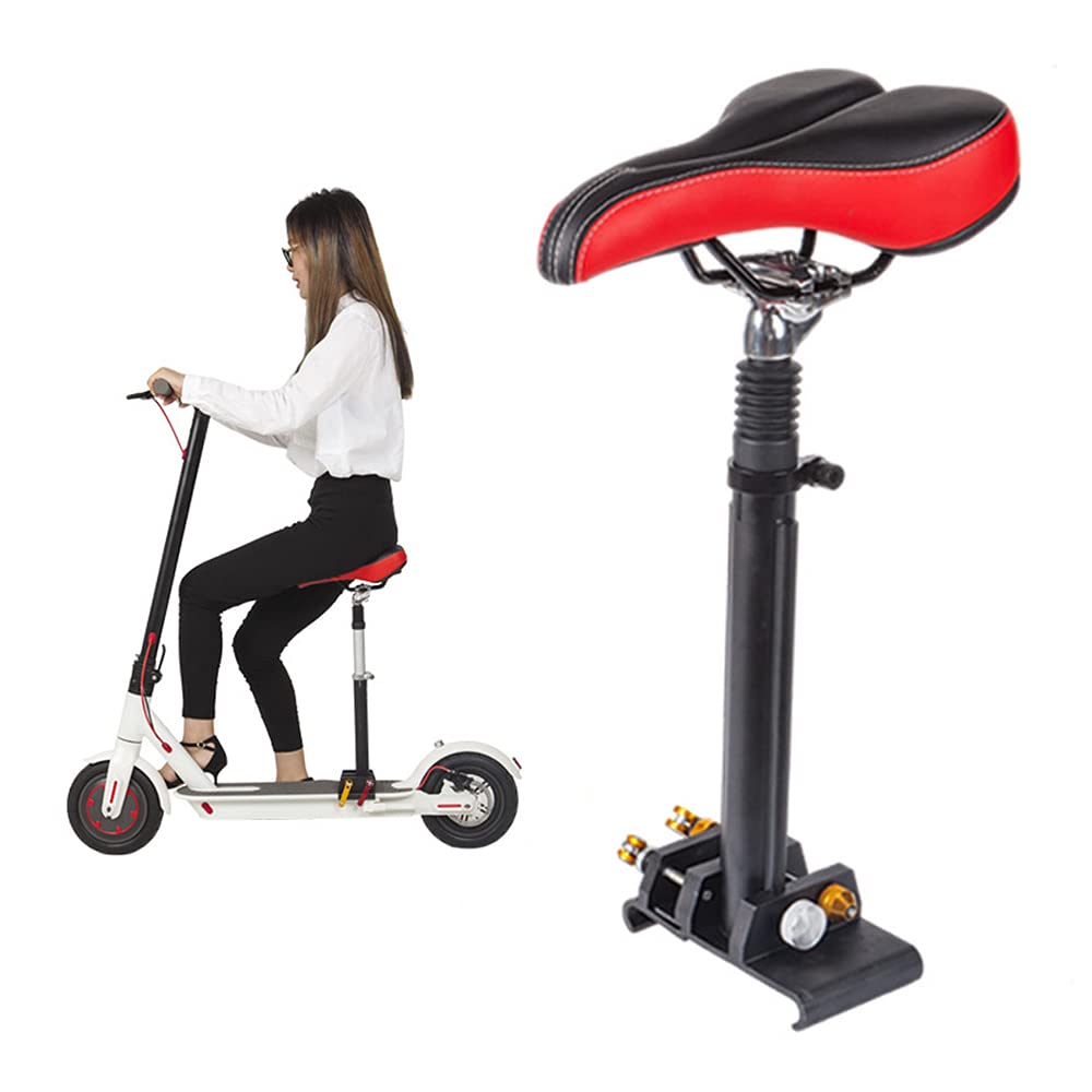 Rollersitz, E Scooter mit sitz, Höhenverstellbarer Elektroroller-Sattel 40-60 cm Zubehör für E-Scooter, Stoßdämpfung, Einstellba von XUEMANSHOP