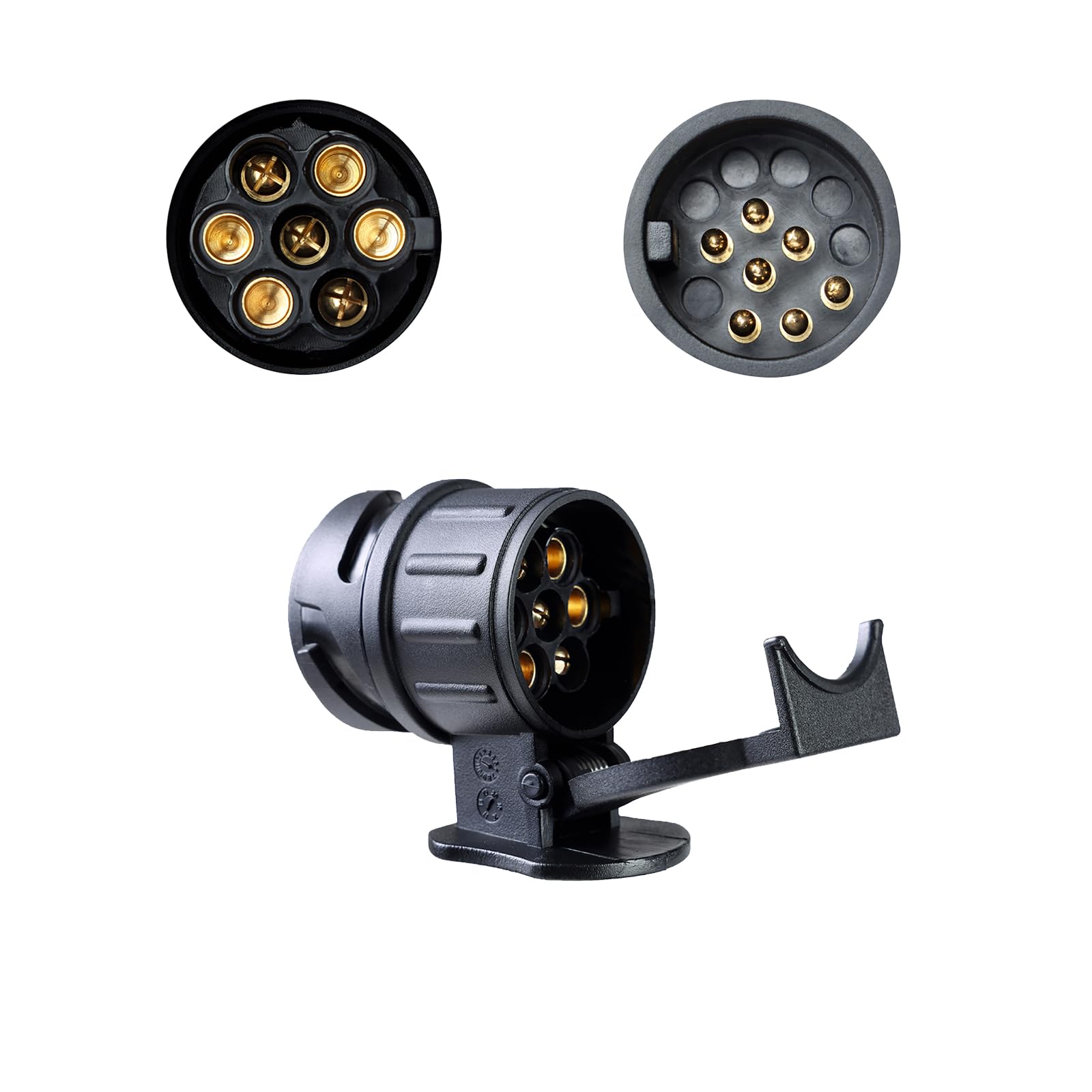 XUEYI Anhänger Adapter 13 auf 7, 13 auf 7 Polig Adapter, für 12 V Systeme, Anhängerkupplung von 13 Polig Auto auf 7 Polig Anhänger, Adapter für PKW LKW KFZ Wohnwagen XUEYI Anhänger Adapter 13 auf 7, 13 auf 7 Polig Adapter, für 12 V Systeme, Anhängerkupplung von 13 Polig Auto auf 7 Polig Anhänger, Adapter für PKW LKW KFZ Wohnwagen von XUEYI