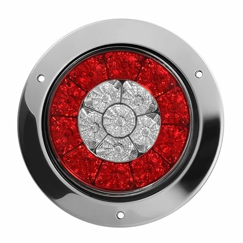 Begrenzungsleuchten AnhäNger 1. 2V-24V. Rote & gelbe runde rote/bernsteinfarbene LKW-Anhänger-Bremsanschlag Blinker Rücklicht Begrenzungsleuchten AnhäNger 1. 2V-24V. Rote & gelbe runde rote/bernsteinfarbene LKW-Anhänger-Bremsanschlag Blinker Rücklicht von XUEZHEN