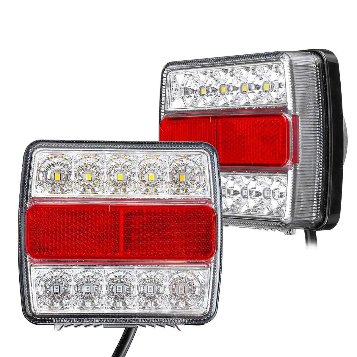 Begrenzungsleuchten AnhäNger 2X Universal 12V Hintere Taucher Anhänger Rückleuchten Kit Bootsmarker Truck Camper Taiselights Caravan Begrenzungsleuchten AnhäNger 2X Universal 12V Hintere Taucher Anhänger Rückleuchten Kit Bootsmarker Truck Camper Taiselights Caravan von XUEZHEN