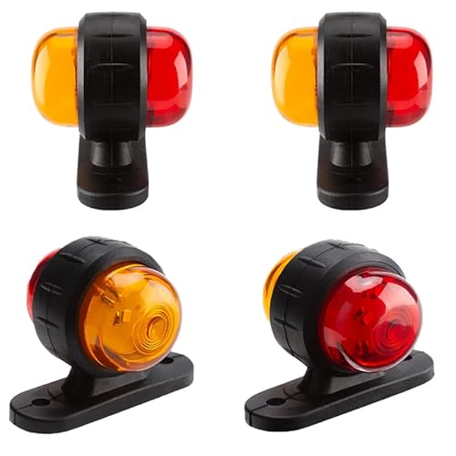 Begrenzungsleuchten AnhäNger 4 STÜCK Seitenmarkierung Licht External 1 2V 24V. Ersatzteile Mini dauerhafter Anhängerwagen Universal Safety University Blinker rot Begrenzungsleuchten AnhäNger 4 STÜCK Seitenmarkierung Licht External 1 2V 24V. Ersatzteile Mini dauerhafter Anhängerwagen Universal Safety University Blinker rot von XUEZHEN