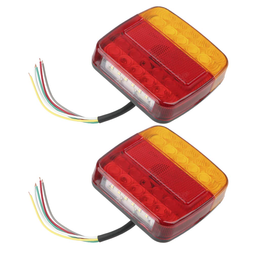 Begrenzungsleuchten AnhäNger Numberplatte licht Anhänger LKW Caravan Hecklicht hinten Rückwärts-Bremsanschlag-Lampe Blinker Signalanzeige 1 Paar Begrenzungsleuchten AnhäNger Numberplatte licht Anhänger LKW Caravan Hecklicht hinten Rückwärts-Bremsanschlag-Lampe Blinker Signalanzeige 1 Paar von XUEZHEN