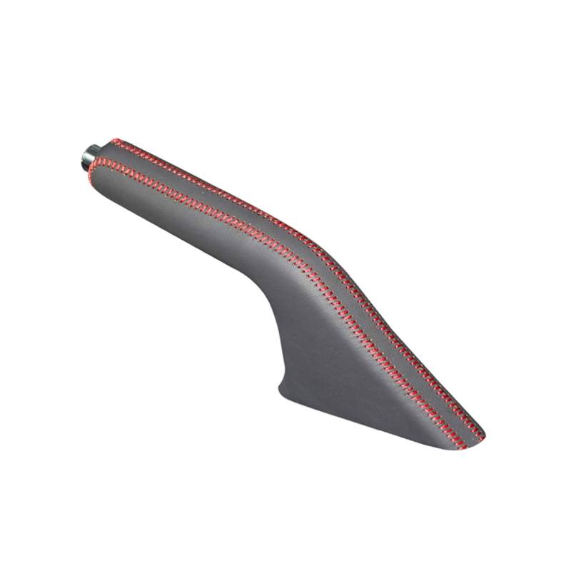Handbremsmanschette, Schaltsack Schaltmanschette Lederetui für Handbremsabdeckung fit verwendung für Mazda 3 Handbremsabdeckung Nappa Lederabdeckung Handbremse Auto(Red Stitch) von XUEZHEN