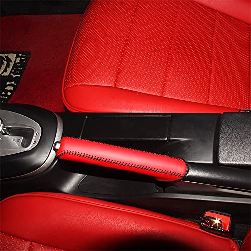 Handbremsmanschette, Schaltsack Schaltmanschette Ledertasche Für Handbremse fit verwendung für Porsche Handbremsabdeckung Erste Schicht Lederabdeckung Handbremse Autozubehör(Custom) von XUEZHEN