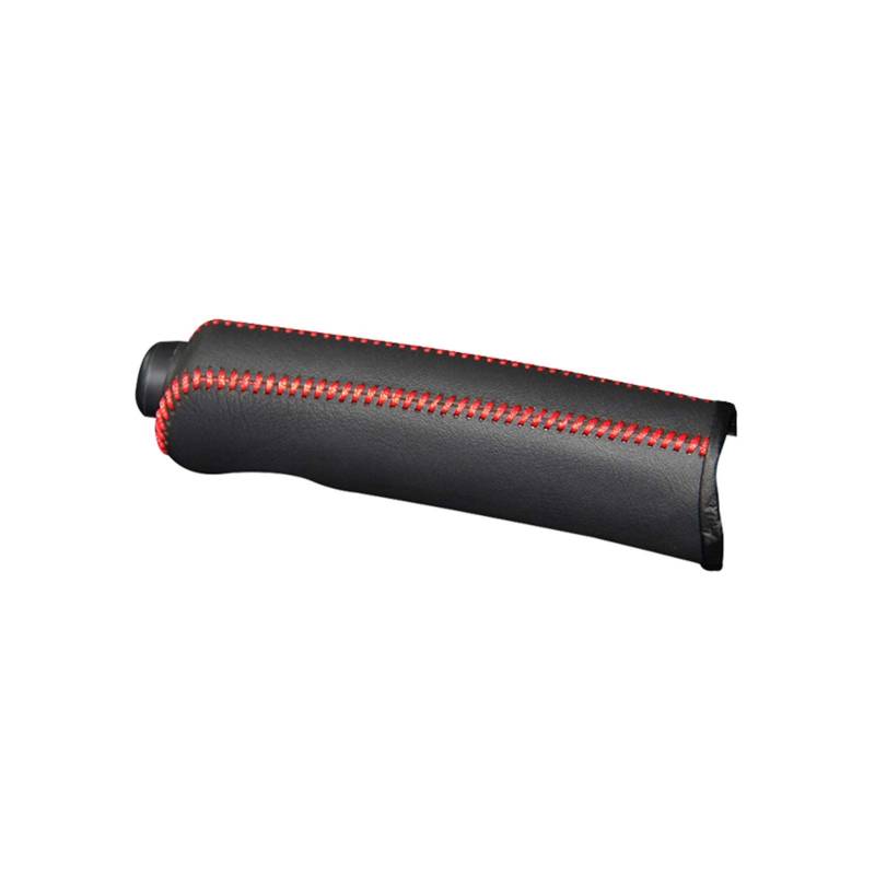 Handbremsmanschette, Schaltsack Schaltmanschette Ledertasche für Handbremse fit verwendung für Mercedes Benz Smart Handbremsabdeckung Erste Schicht Lederabdeckung Handbremse(Red Stitch) von XUEZHEN