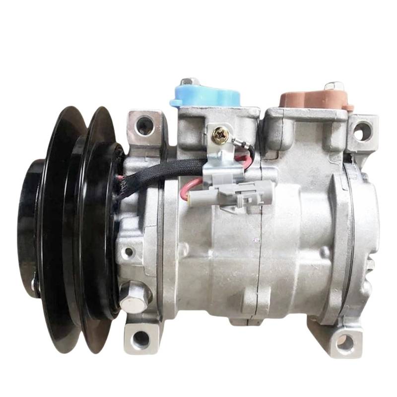 10S13C AC-Kompressor Kompatibel für JOHN DEERE HITACHI Hyundai 03-256-EIR 4709228 4721999 FXB00001040 503-254 4721999 ZX870H-5G ZX870LC-5B von XUHRJOHI