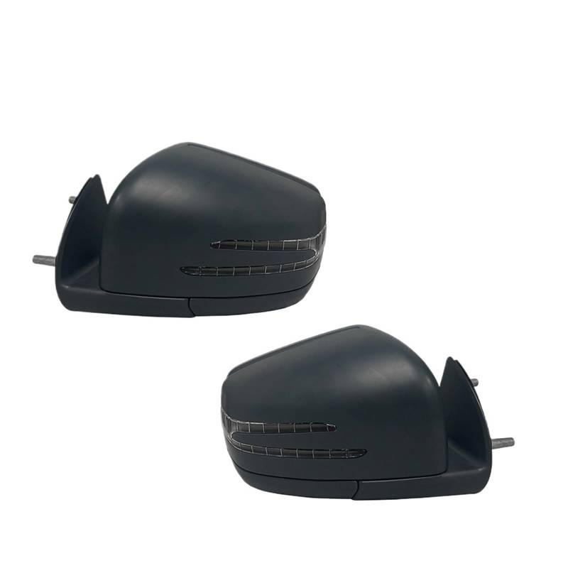 Kompatibel for Benz W164 X164 ML GL Klasse 2005-2011 1668100164 1668100264 Auto elektrischer Rückspiegel Seitentürspiegel Montage schwarz(1Pair Primer) von XUHRJOHI