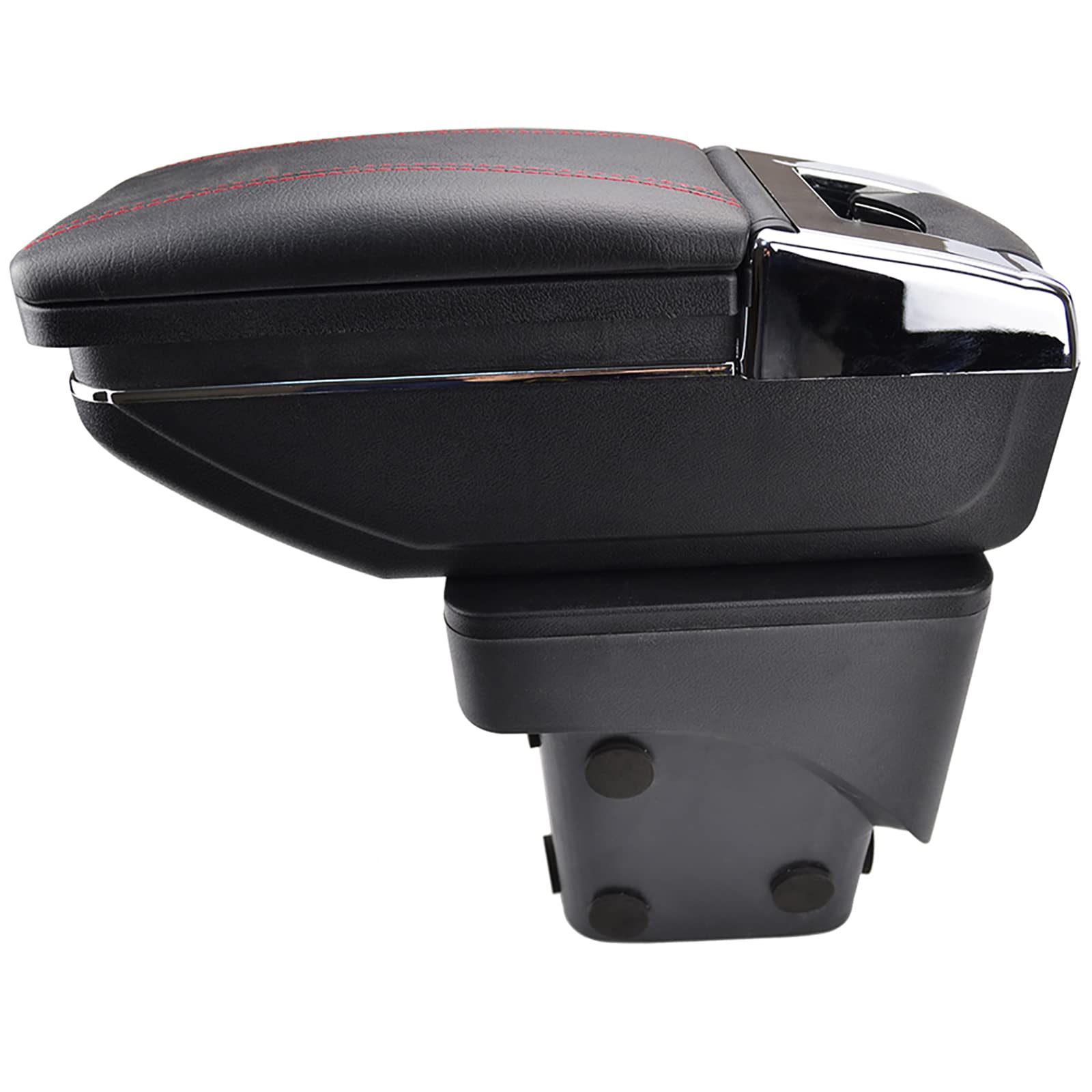 Drehbare Armlehne für Focus MK2 2005 2006 2007 2008 2009 2010 2011schwarz Gewinde Aufbewahrungsbox Armlehne -Schwarz mit rotem Faden Drehbare Armlehne für Focus MK2 2005 2006 2007 2008 2009 2010 2011schwarz Gewinde Aufbewahrungsbox Armlehne -Schwarz mit rotem Faden von XUKEY