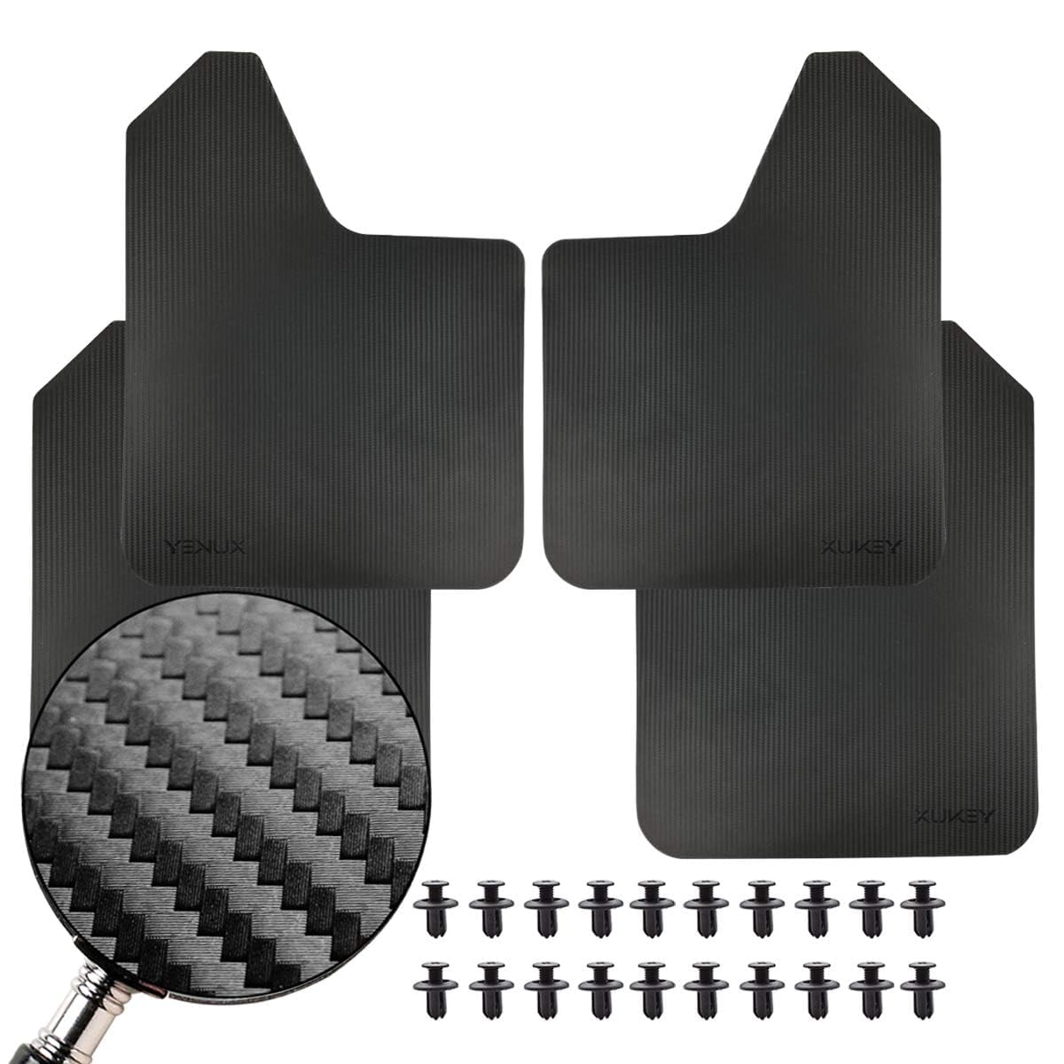 XUKEY 2 Stück/Set Universal Carbon Faser Effekt Schmutzfänger Für Auto Pickup SUV Van Truck Schmutzfänger Splash Guards Kotflügel Schmutzige Fallen XUKEY 2 Stück/Set Universal Carbon Faser Effekt Schmutzfänger Für Auto Pickup SUV Van Truck Schmutzfänger Splash Guards Kotflügel Schmutzige Fallen von XUKEY