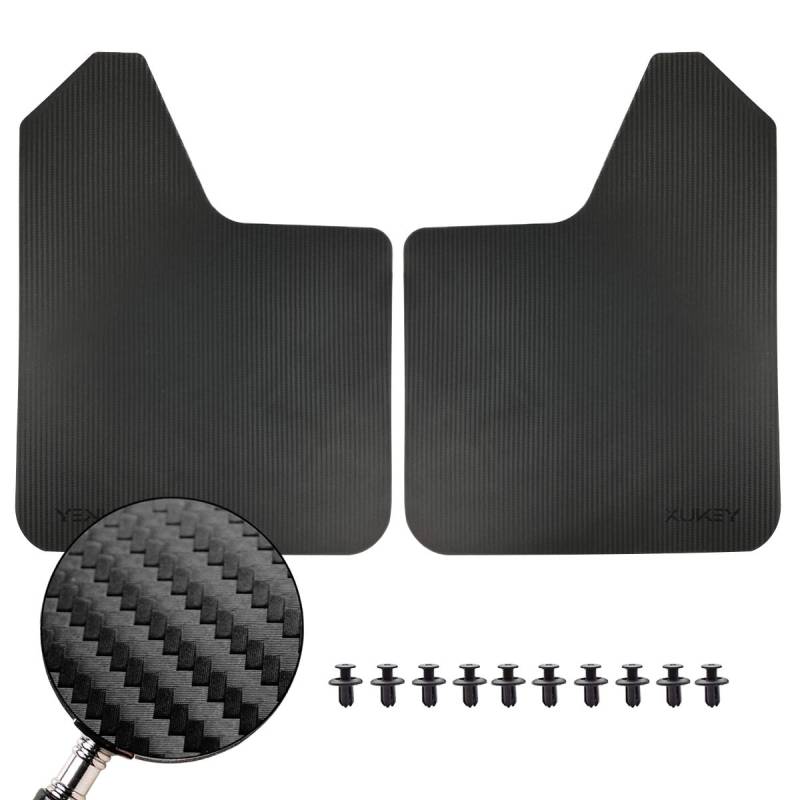 XUKEY 2 Stück/Set Universal Carbon Faser Effekt Schmutzfänger Für Auto Pickup SUV Van Truck Schmutzfänger Splash Guards Kotflügel Schmutzige Fallen von XUKEY