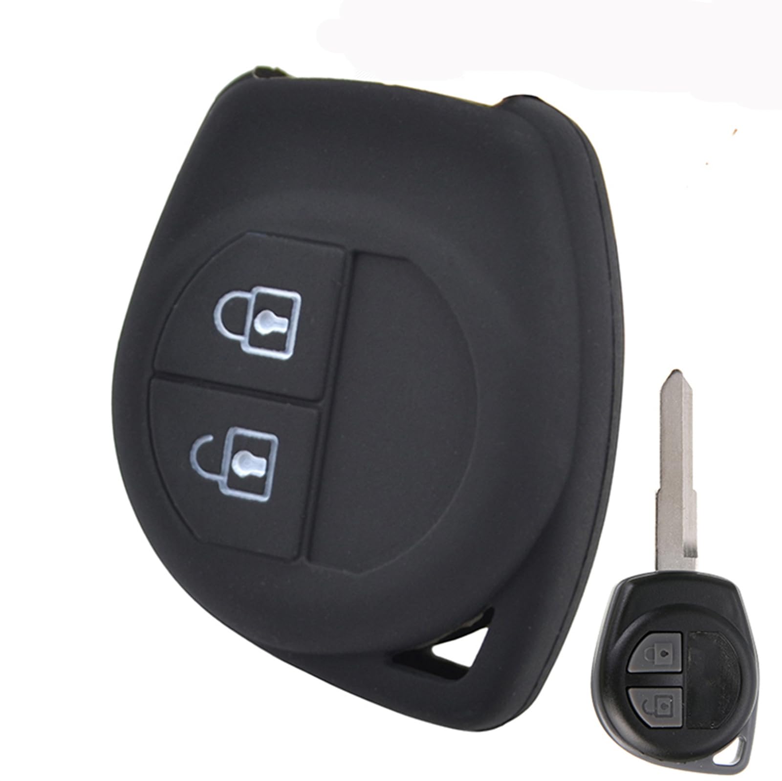 Silikon-Autoschlüssel-Schutzhülle für Suzuki Celerio Liana Swift Splash Alto Vitara Ignis SX4 Wagon-R von XUKEY