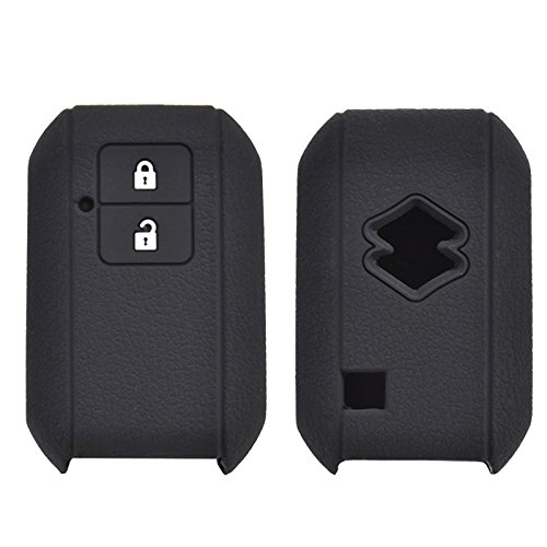 XUKEY 2 Pack Schlüsselanhänger Hüllen für Suzuki Swift, Autoschlüsselhülle für Suzuki Xbee, Schlüsselhülle für Suzuki Baleno, Silikon Autoschlüsselgehäuse mit 2 Tasten 2017 2018 2019 2020 2021 2022 von XUKEY