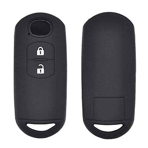 XUKEY 2 Tasten Silikon Schlüsselhülle für Mazda CX-5 / CX5 Atenza CX-7 CX-9 MX5 Keyless Remote Key Cover Shell Skin Holder Protector von XUKEY