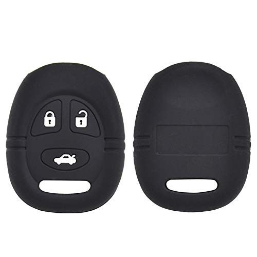 XUKEY 3 Tasten Silikon Autoschlüssel Hülle für Saab 9–3 9–5 1999–2009 Abdeckung Keyless Remote Fob Shell Skin Schlüsselring Holder Protector von XUKEY