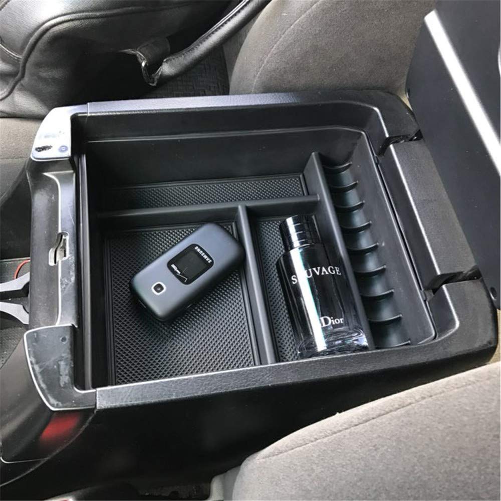 XUKEY Auto Armlehne Aufbewahrungsbox Tablett für Land Cruiser Prado FJ120 KDJ 120 125 Handschuhfach der Mittelkonsole Verstauen Aufräumen Innenzubehör 2004-2009 von XUKEY