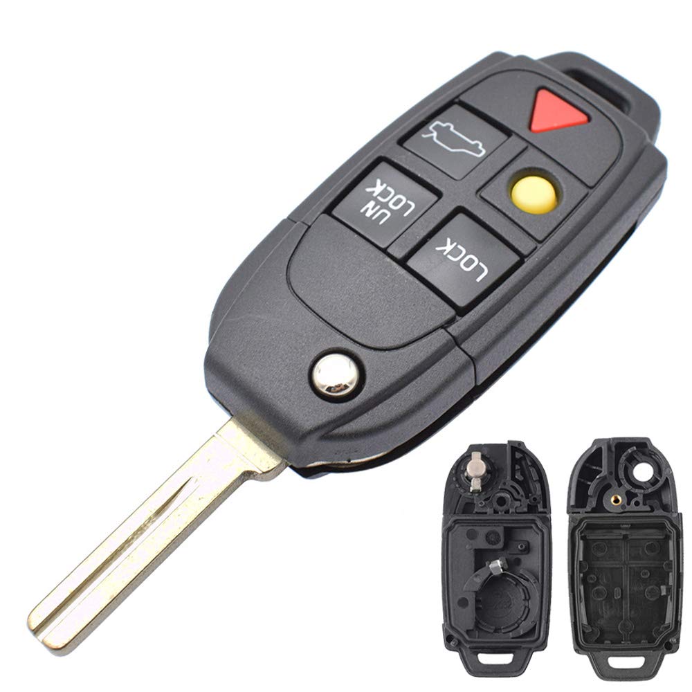 XUKEY Autoschlüssel Pad Schalter Shell Für S60 S80 V70 XC70 XC90 Schlüsselanhänger Ersatz Repair Kit 5 Button 2004 2005 2006 2007 2008 2009 XUKEY Autoschlüssel Pad Schalter Shell Für S60 S80 V70 XC70 XC90 Schlüsselanhänger Ersatz Repair Kit 5 Button 2004 2005 2006 2007 2008 2009 von XUKEY