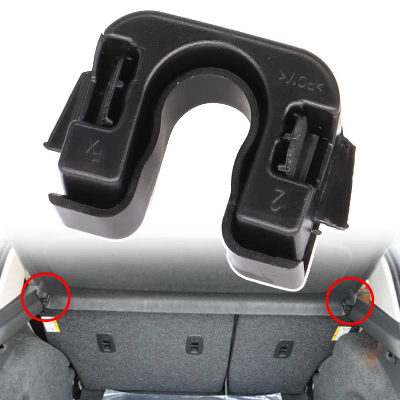XUKEY Hutablage Clip Passend für Fiesta Mk7 Mk8 1539663 Kofferraumabdeckung, 2 Sätze Kofferraumabdeckung Halterungen für Focus C-Max Mondeo Gepäckbefestigung Hinten von XUKEY