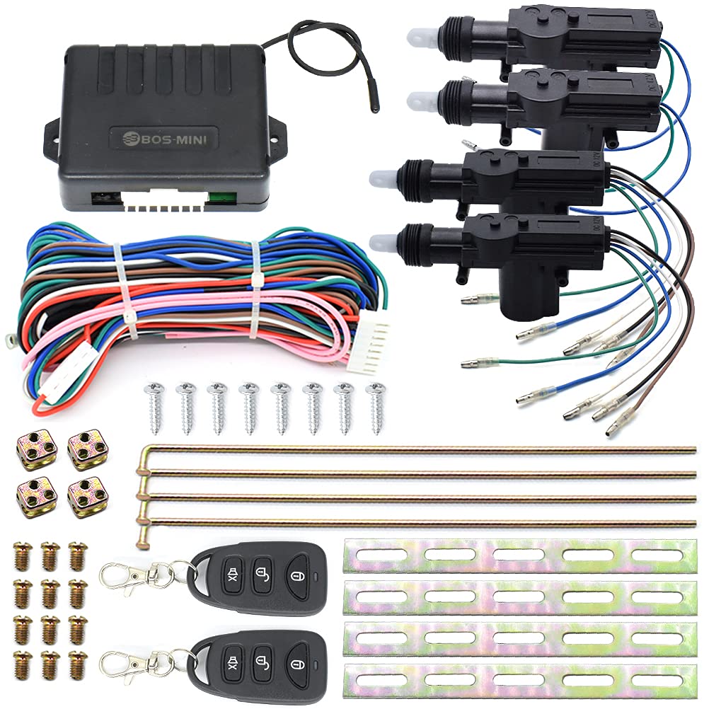 XUKEY Zentralverriegelung Universal Auto Türschloss Keyless Entry System mit 2 Fernbedienung, Autotürschloss Zentralverriegelung Set Auto Umrüstung XUKEY Zentralverriegelung Universal Auto Türschloss Keyless Entry System mit 2 Fernbedienung, Autotürschloss Zentralverriegelung Set Auto Umrüstung von XUKEY
