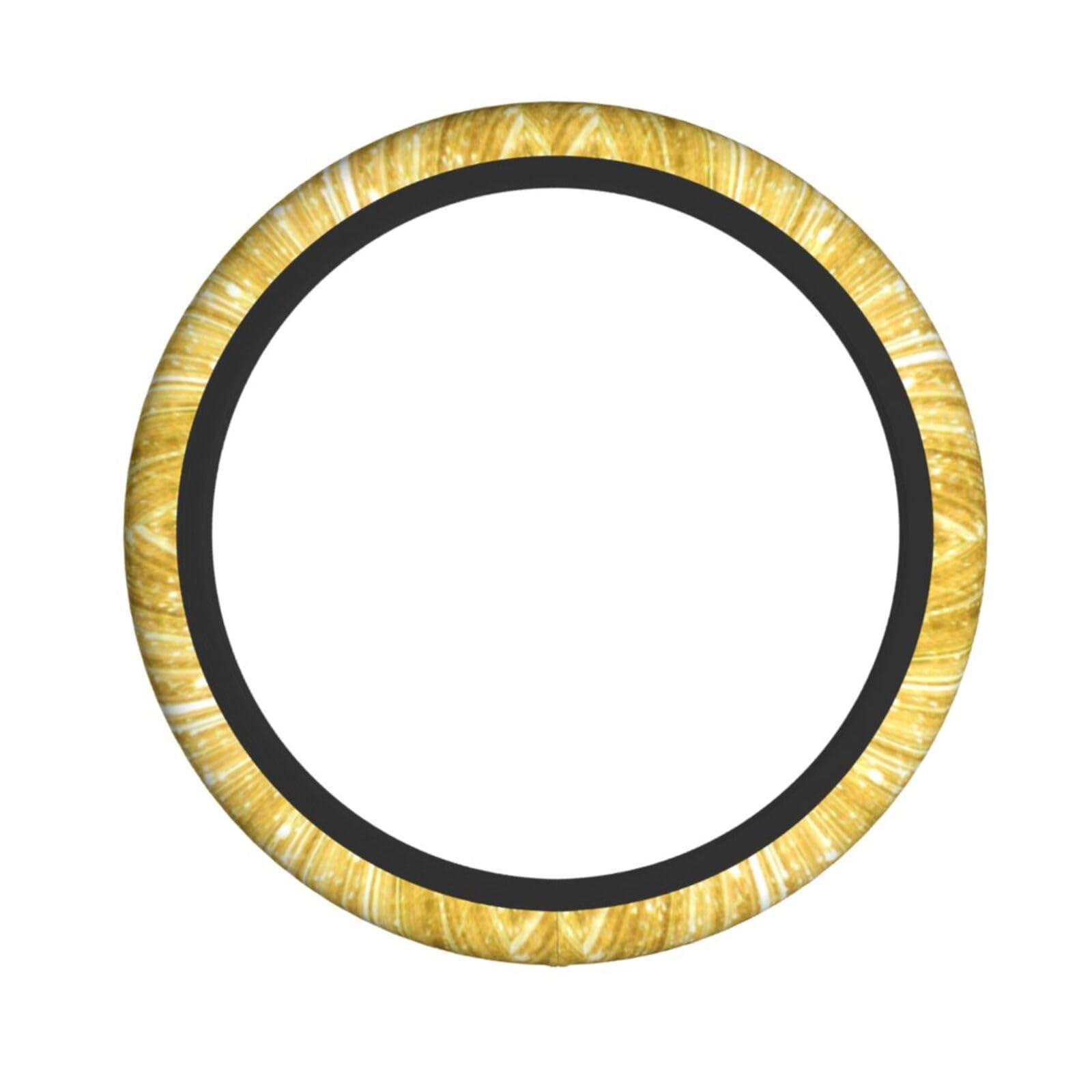 Elastisches Stretch-Lenkrad-Zubehör, goldfarben, glitzernd, passend für Auto, LKW, SUV Elastisches Stretch-Lenkrad-Zubehör, goldfarben, glitzernd, passend für Auto, LKW, SUV von XULLZH
