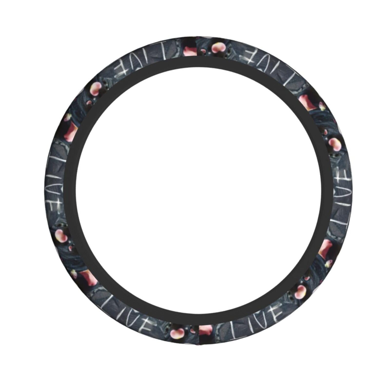 Lenkradbezug mit Aufschrift "I Love You" mit Herzen, elastisch, dehnbar, Lenkradzubehör, passend für Auto, LKW, SUV Lenkradbezug mit Aufschrift "I Love You" mit Herzen, elastisch, dehnbar, Lenkradzubehör, passend für Auto, LKW, SUV von XULLZH