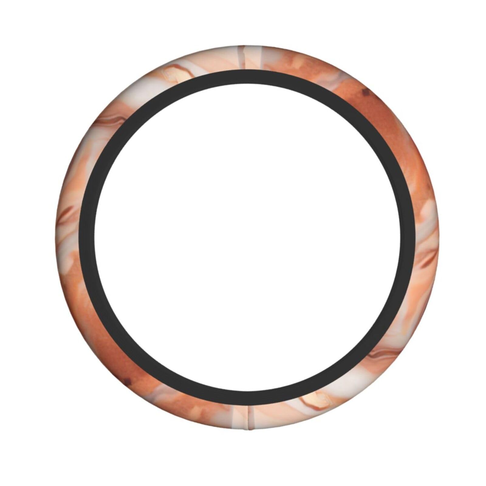 Lenkradbezug mit Roségold-Marmor-Druck, elastisch, dehnbar, Lenkradzubehör, passend für Auto, LKW, SUV Lenkradbezug mit Roségold-Marmor-Druck, elastisch, dehnbar, Lenkradzubehör, passend für Auto, LKW, SUV von XULLZH