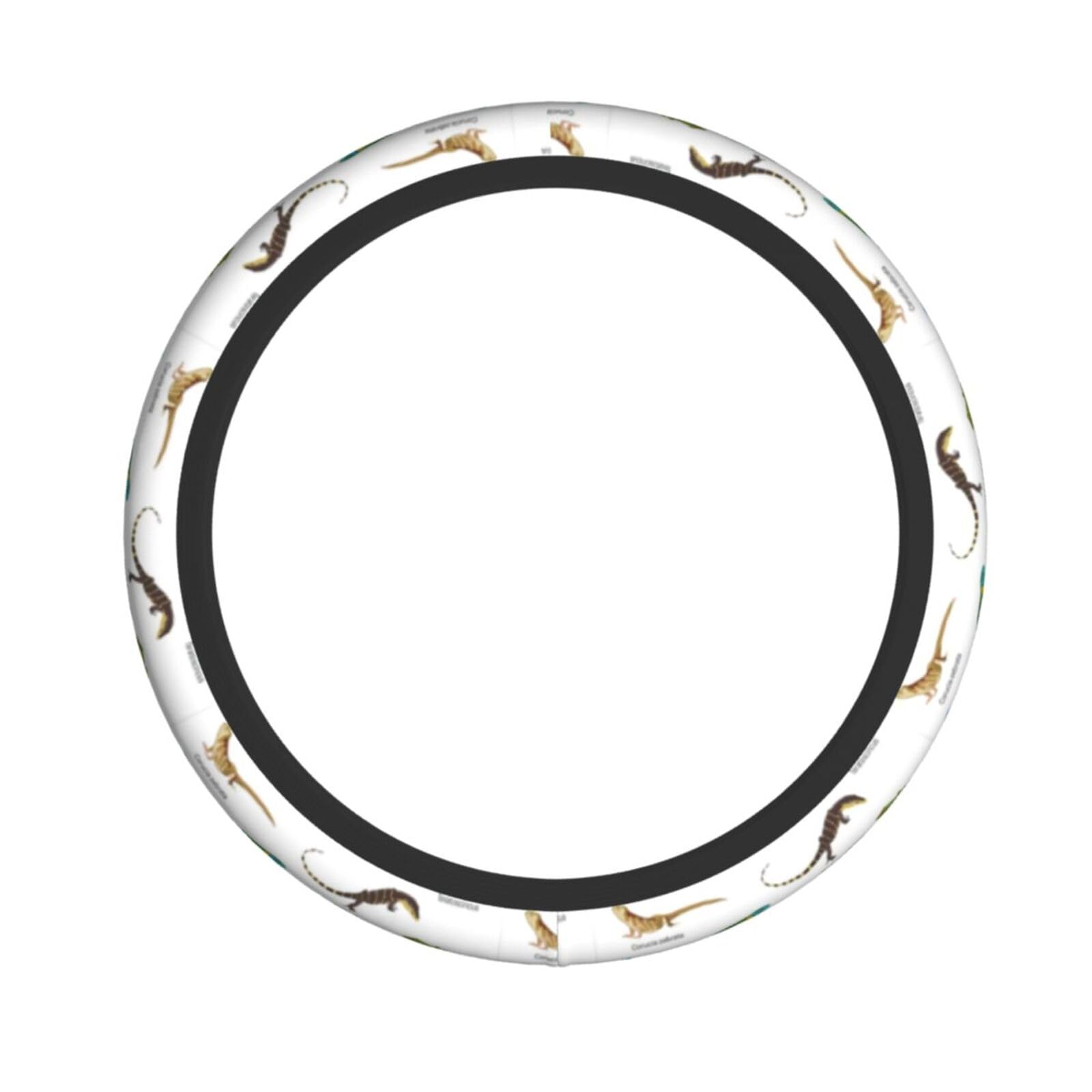 Verschiedene Arten von Eidechsen-Druck, elastisch, Stretch-Lenkrad-Zubehör, passend für Auto, LKW, SUV Verschiedene Arten von Eidechsen-Druck, elastisch, Stretch-Lenkrad-Zubehör, passend für Auto, LKW, SUV von XULLZH