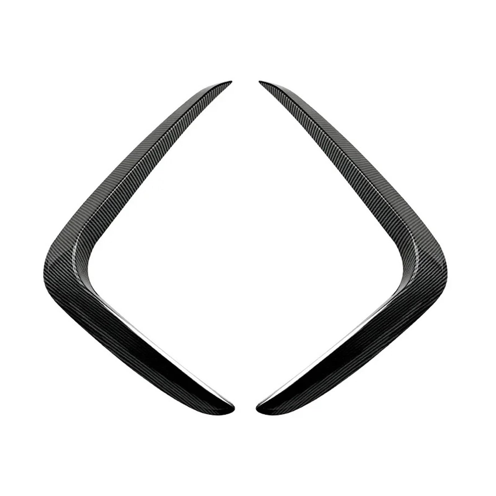 Shuogoufeng Store Auto-Frontstoßstangensplitter, Seitenspoiler, Entlüftungs-Windmesser, Karosserie-Kits, kompatibel mit B*W X3 X4 G01 G02 M Sport 2018–2021(Carbon Fiber look) von XUWPKCLC