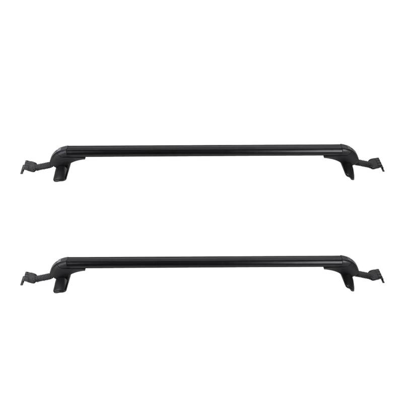 Dachgepäckträger 1 Paar Universal Fahrzeug Auto Dach Montage Rack Mit Schloss Schiene Bar Schwarz Aluminium Gepäck Träger Auto Rack Teil Dachgepäckträger Querträge von XVGUOYAN