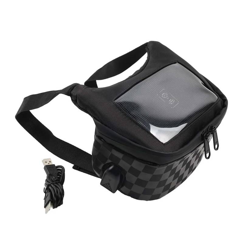 Motorradtasche Gepäcktaschen Für Tricity 300 155 125 Für SYM MAXSYM Für Piaggio MP3 Zubehör Werkzeug Lagerung Tasche Touchscreen Telefon Navigation Taschen Motorrad Hecktasche von XVGUOYAN
