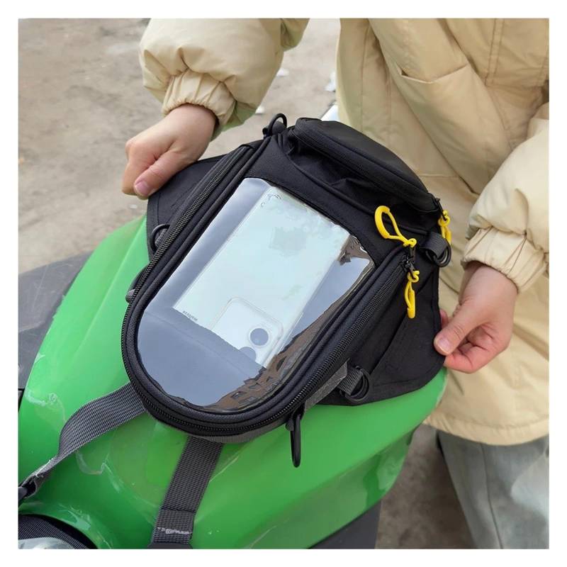 Motorradtasche Gepäcktaschen Motorrad Kraftstoff Tasche Handy Navigation Tank Für Motorrad Seite Sattel Halfbag Sportster Rucksack Motorrad Hecktasche von XVGUOYAN