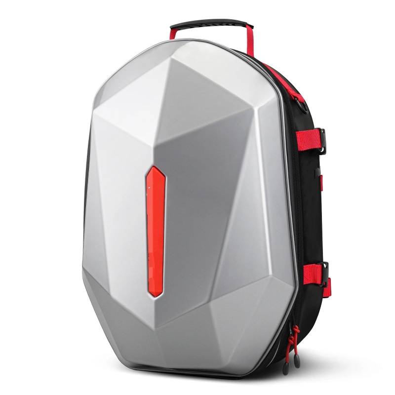 Motorradtasche Gepäcktaschen Motorradhelmtasche Für Motorradfahrer Ausflug Herren Erwachsene Rucksack Wasserdicht Radfahren Dualsport Motorrad Hinten Top-Box 26 L/38 L Motorrad Hecktasche(Red) von XVGUOYAN