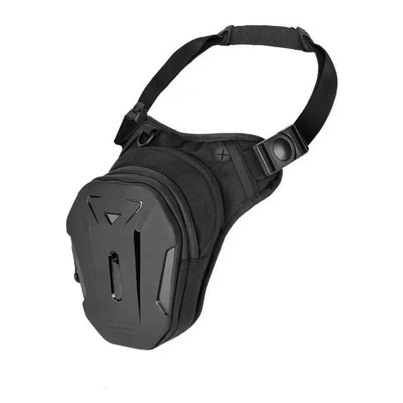 Motorradtasche Gepäcktaschen Motorradtasche Herren Motorrad Bein Seitentasche Eva Hartschale Männliche Telefon Hüfttasche Motorrad Drop Beintasche Gürteltasche Gürteltaschen Motorrad Hecktasche von XVGUOYAN