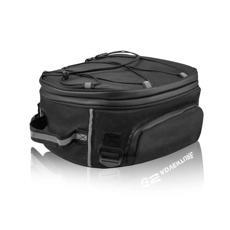 Motorradtasche Gepäcktaschen Multifunktions-Motorrad-Rücksitztasche wasserdichte Motorrad-Hecktasche, Große Kapazität Motocross-Fahrer-Umhängetasche Mit Regenschutz Motorrad Hecktasche(Black A) von XVGUOYAN
