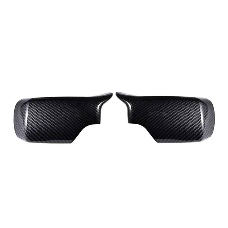 Spiegelkappen Für 3 Serie Für E46 1998-2005 Für E39 1996-2003 LHD Auto Rück Seite Spiegel Abdeckung Flügel Kappe Außentür Shell Rückspiegelkappe(Carbon Look) von XVGUOYAN