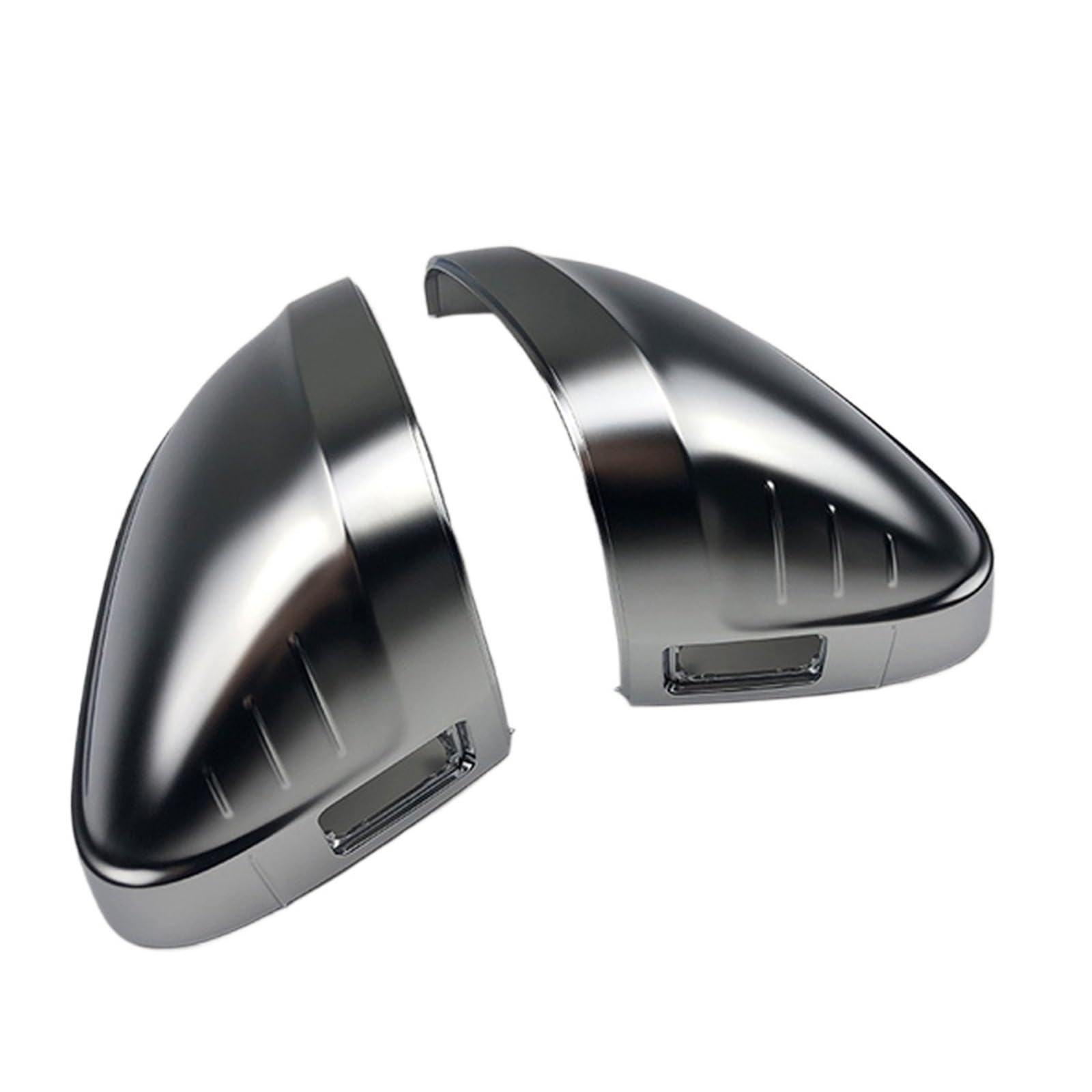 Spiegelkappen Für A4 Für A5 Für S4 Für S5 Für B9 Auto Rückspiegel Abdeckung Seite Flügel Abdeckungen Trim Silber Matte Chrom Shell Rückspiegelkappe(With assist) von XVGUOYAN