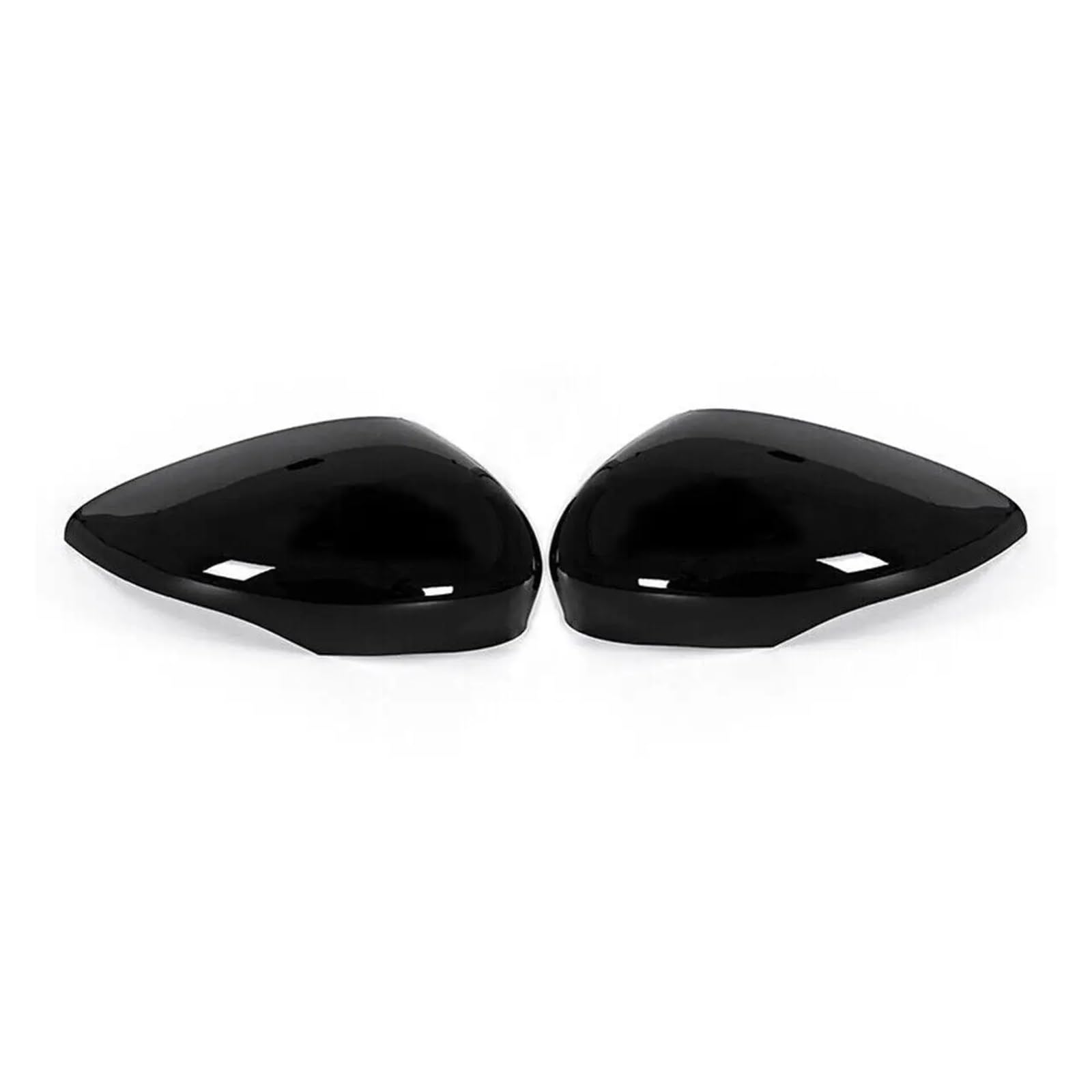 Spiegelkappen Für Ford Für Fiesta Für MK7 2008-2017 Auto Rück Seite Spiegel Abdeckung Flügel Kappe Außentür Gehäuse Shell Rückspiegelkappe(Gloss Black) von XVGUOYAN