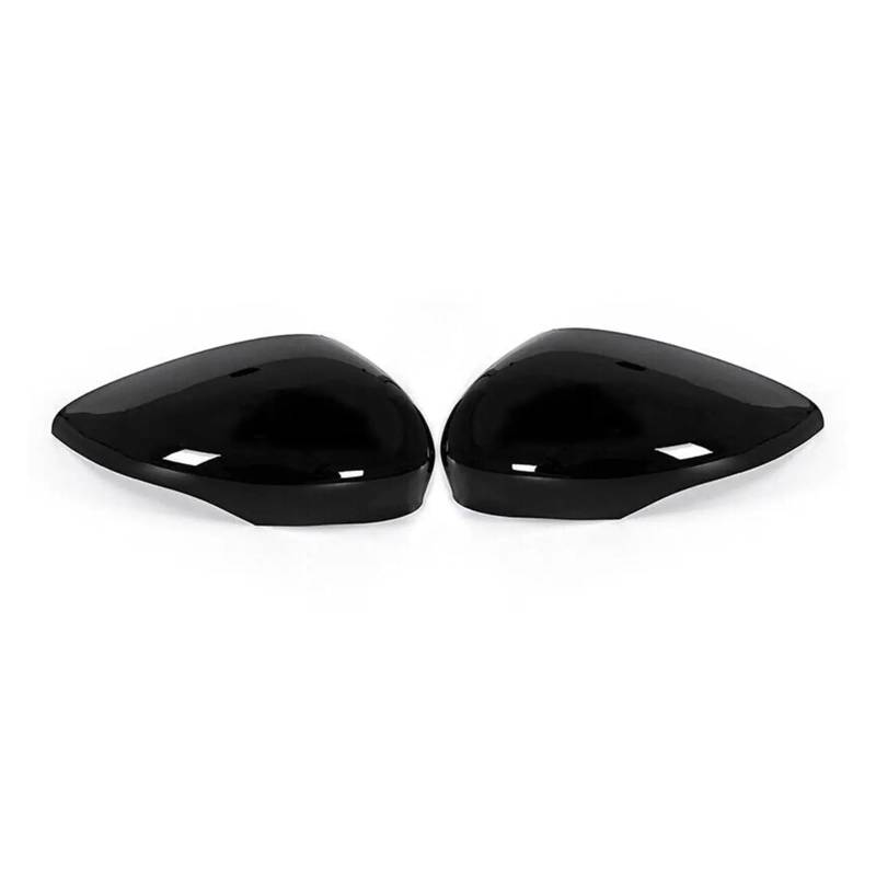 Spiegelkappen Für Ford Für Fiesta Für MK7 2008-2017 Auto Rück Seite Spiegel Abdeckung Flügel Kappe Außentür Gehäuse Shell Rückspiegelkappe(Gloss Black) von XVGUOYAN