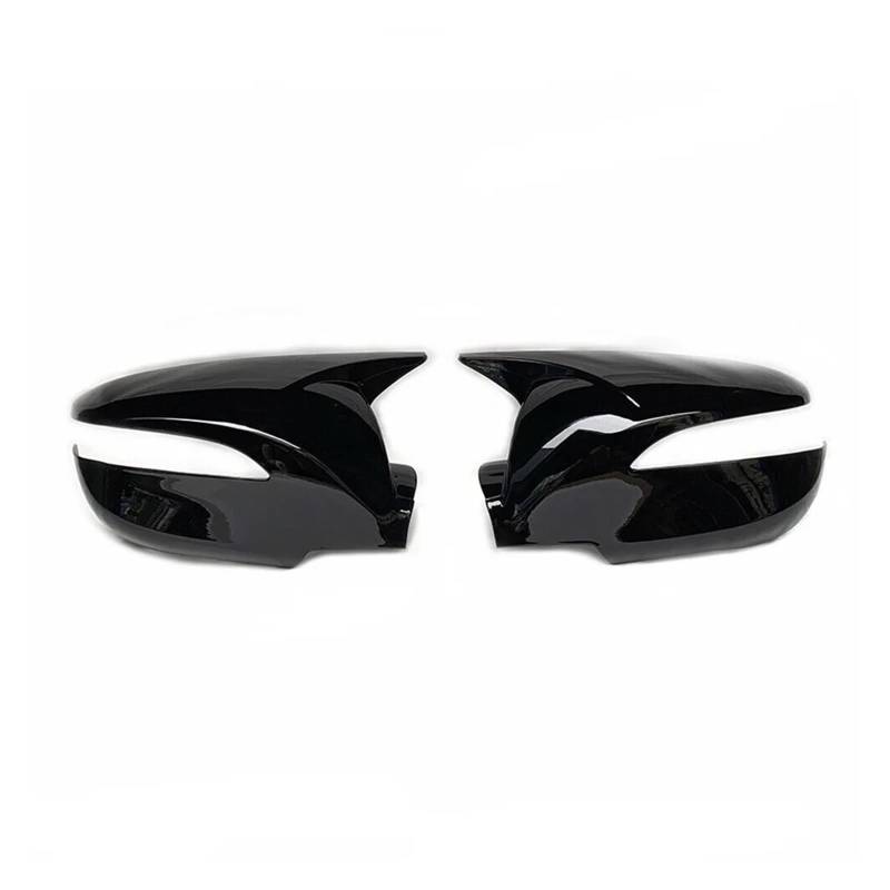 Spiegelkappen Für Hyundai Für IX35 2011-2015 Auto Rück Seite Spiegel Abdeckung Flügel Kappe Außentür Gehäuse Shell Rückspiegelkappe(Gloss Black) von XVGUOYAN