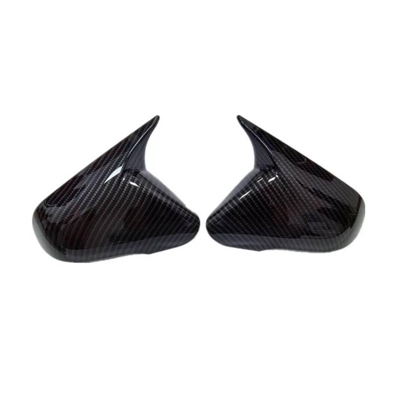 Spiegelkappen Für Hyundai Für Sonata 2015-2019 Auto Rück Seite Spiegel Abdeckung Aufkleber Flügel Kappe Außentür Fall Trim Shell Rückspiegelkappe(Carbon) von XVGUOYAN