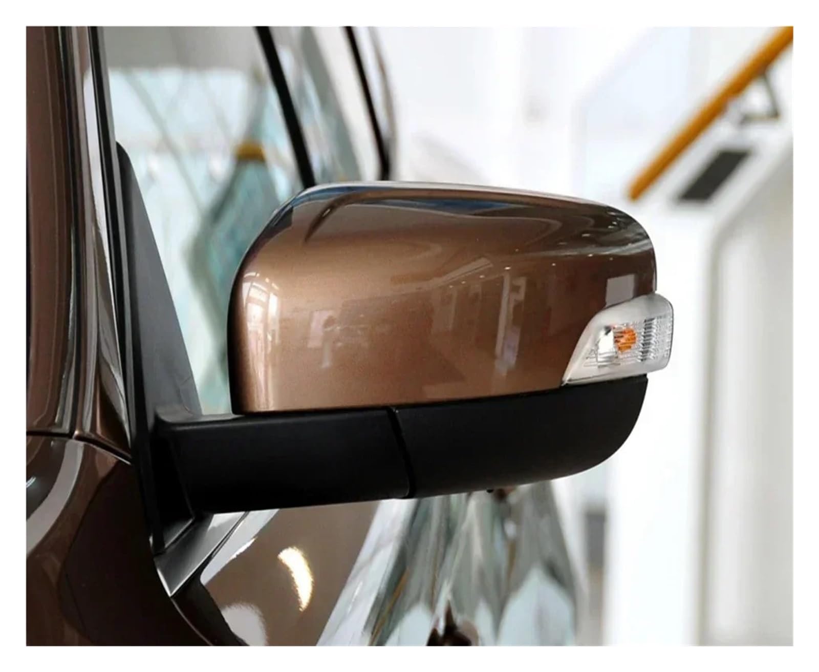 Spiegelkappen Für Volvo Für XC60 2009-2013 Rückspiegel Kappe Links Rechts Seite Rückspiegel Abdeckung Shell Gehäuse Haube Deckel Rückspiegelkappe(Deep Copper LH) von XVGUOYAN
