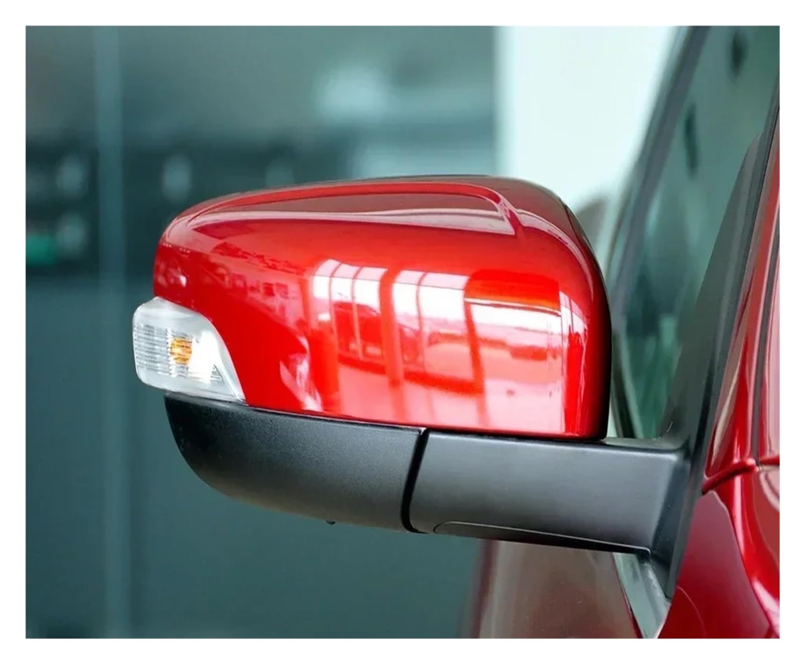 Spiegelkappen Für Volvo Für XC60 2009-2013 Rückspiegel Kappe Links Rechts Seite Rückspiegel Abdeckung Shell Gehäuse Haube Deckel Rückspiegelkappe(Red RH) von XVGUOYAN