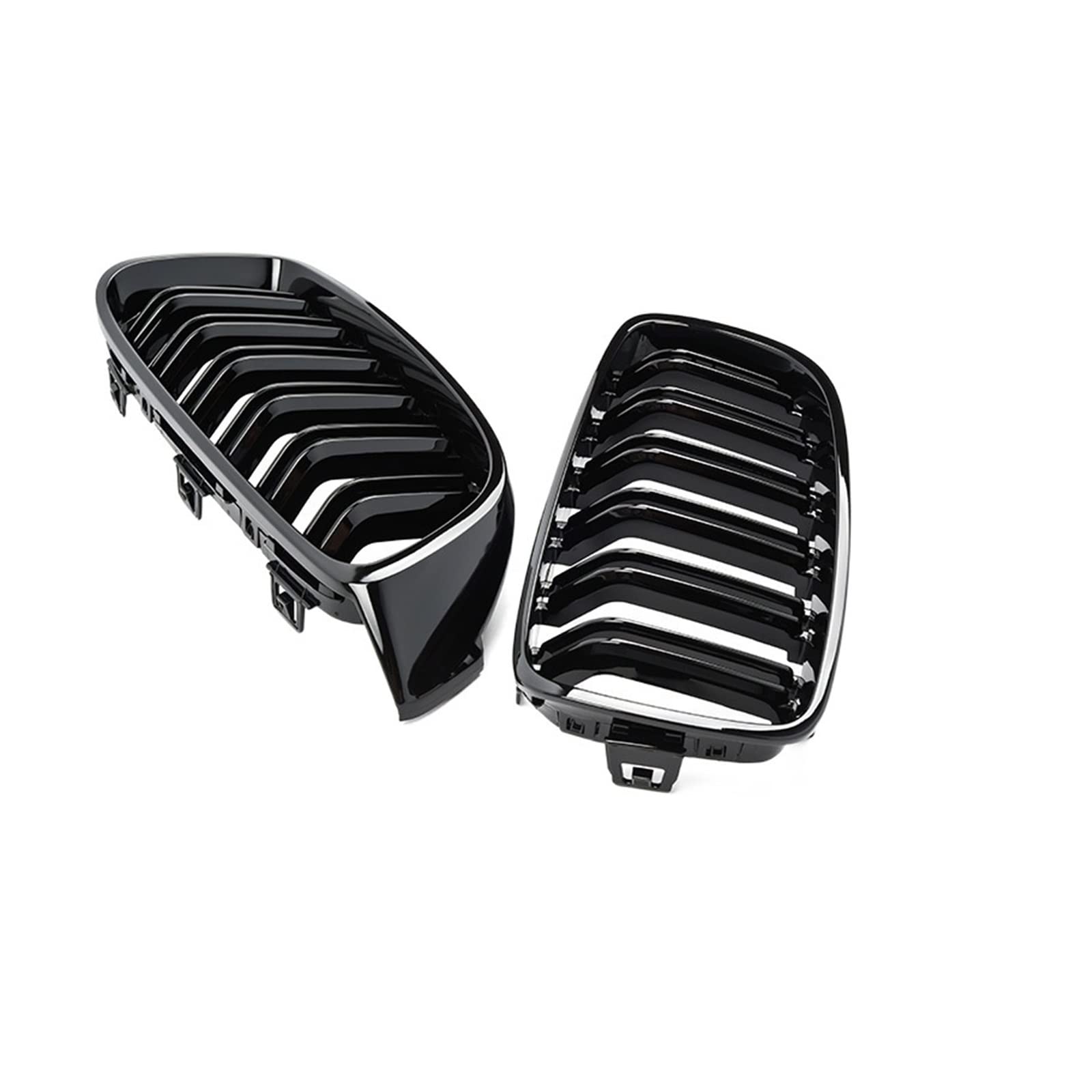 1 Paar Sportgrill Racing Grill Doppellamellen Kompatibel für BMW F32 F33 F36 F82 420i 428i 435i M4 Auto-Styling 2013-2018(Matte Black) von XWBTRQLK