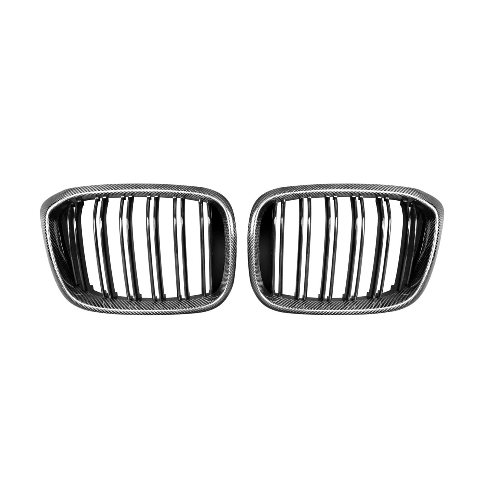 2 Pecies Echt Carbon + ABS Front Nierengrill Kompatibel Für BMW X3 X4 G01 G02 G08 Racing Grille XDrive20i XDrive30i 2018-2021 Auto Styling(2-slat carbon) von XWBTRQLK