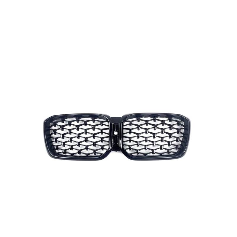 2 Stück Auto Frontstoßstange Diamant Nierengrill Meteor Style Kompatibel für BMW X3 X4 G01 G02 2022+ ABS Chrom Mesh Grille Ersatzteil(With Hole) von XWBTRQLK
