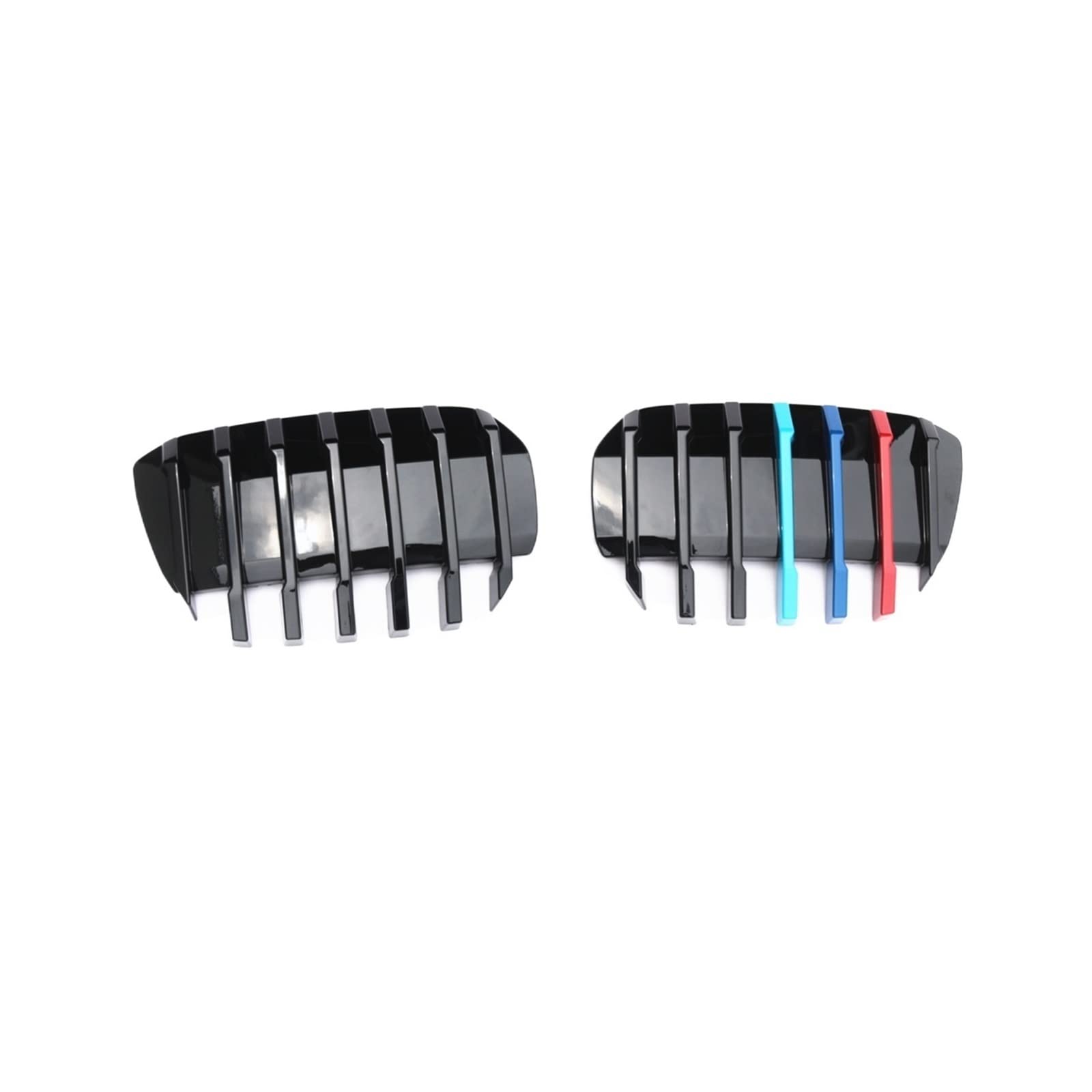 2 stücke Racing Grills Kompatibel Für BMW IX3 2022 Front Nieren Kühlergrill Multicolor Stil Auto Oberen Stoßfänger Haube Mesh Kühler Entlüftungs Abdeckung gitter von XWBTRQLK